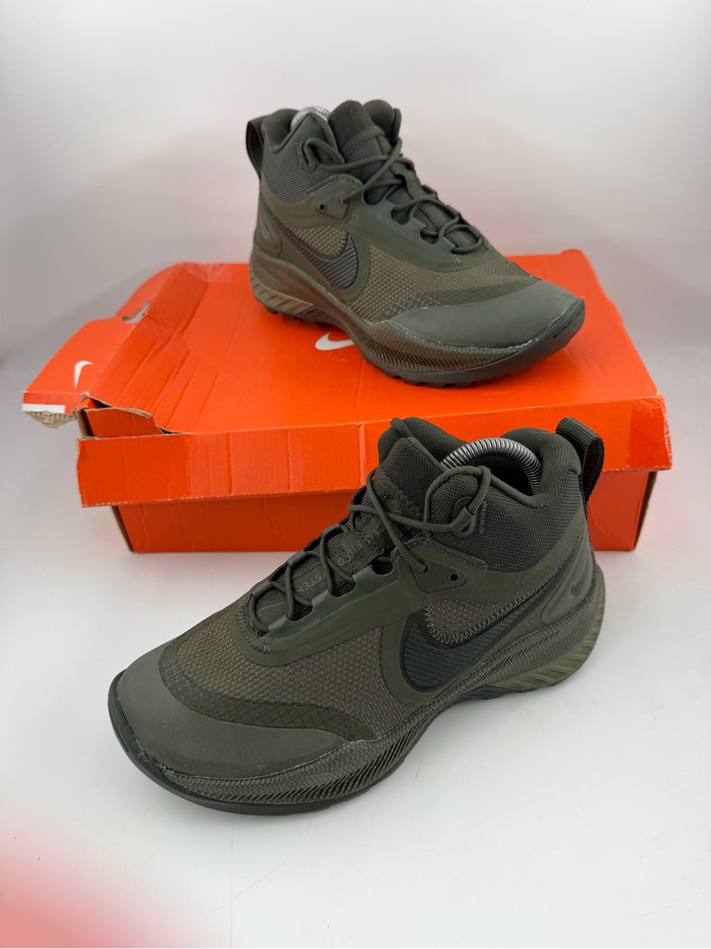 Nike Men’s/Boys React SFB-SZ 6.5-Carbon Olive Green Elite Outdoor Hiking Boots